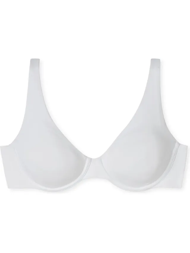 Schiesser Beugelbeha Unique Micro - met voorgevormde cups - Dames Beha wit