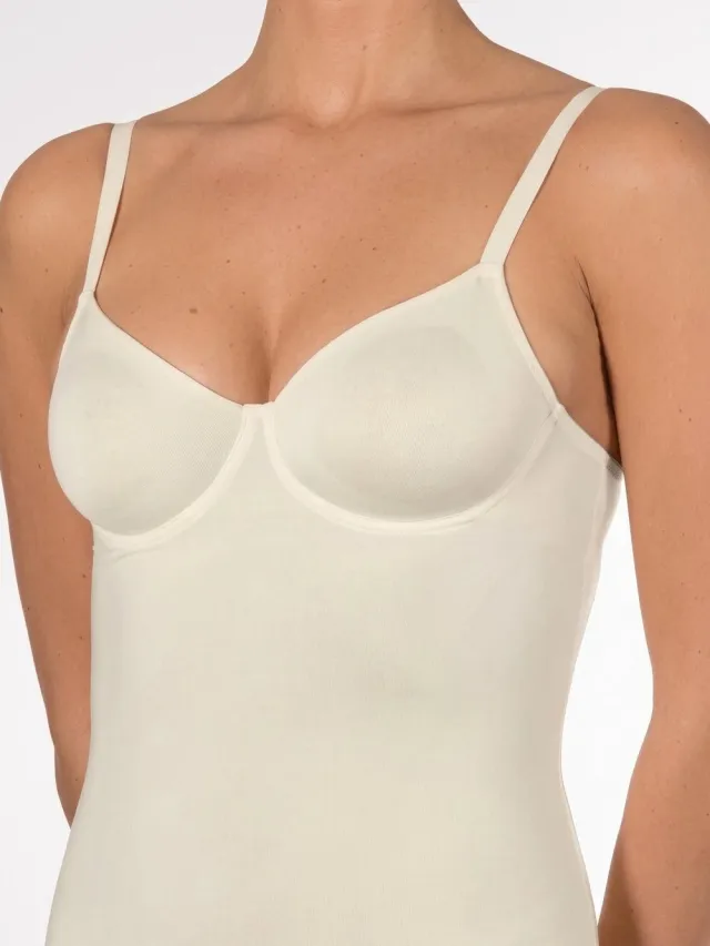 Nina von C. Nina von C BH hemdje met beugel zonder vulling - Secret shape - Zwart - Wit - Creme