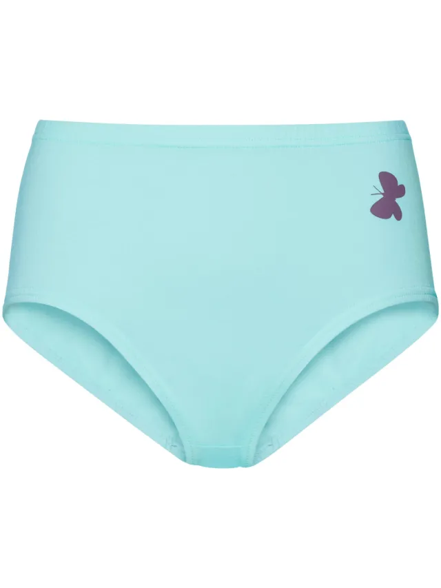 slip mint met vlinderprint roze + bleu + mint