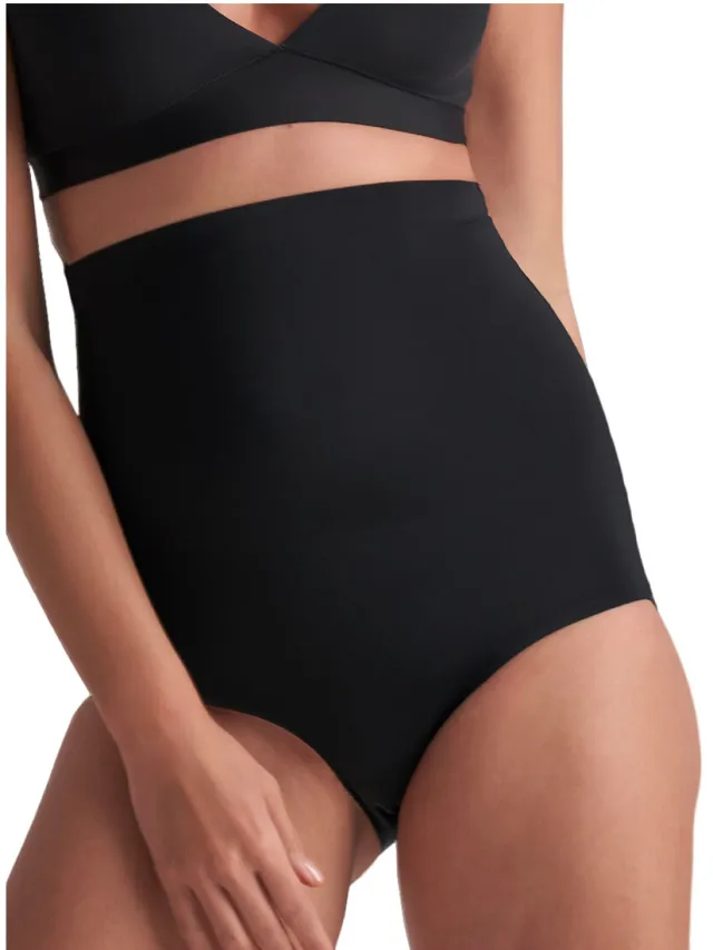 Bye Bra Dag onzichtbare ultra hoge taille slip zwart
