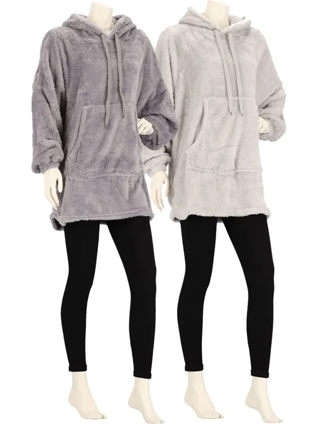 Apollo Ladies Huggle Hoodie Grijs
