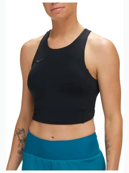 Hoka Elaro crop sportbeha zwart