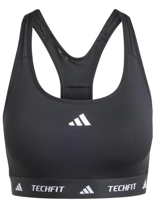Adidas Techfit sportbeha zwart
