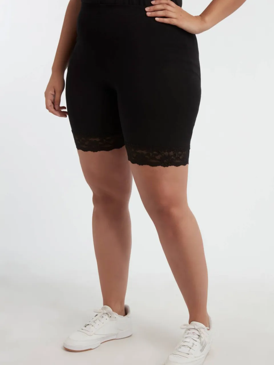 MS Mode biker short met kant zwart, foto 6