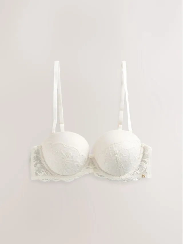 Next Dames - A-D Wow Triple Boost kanten multiway beha - Crème Cream