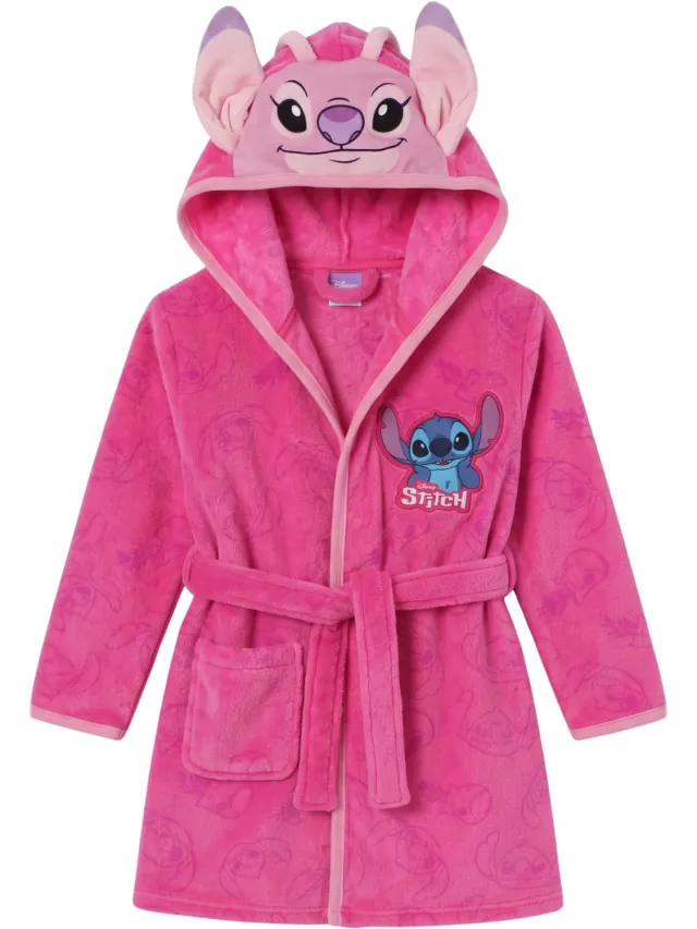 Disney Lilo & Stitch Badjas - Roze - Kind - Polyester Multi Colour