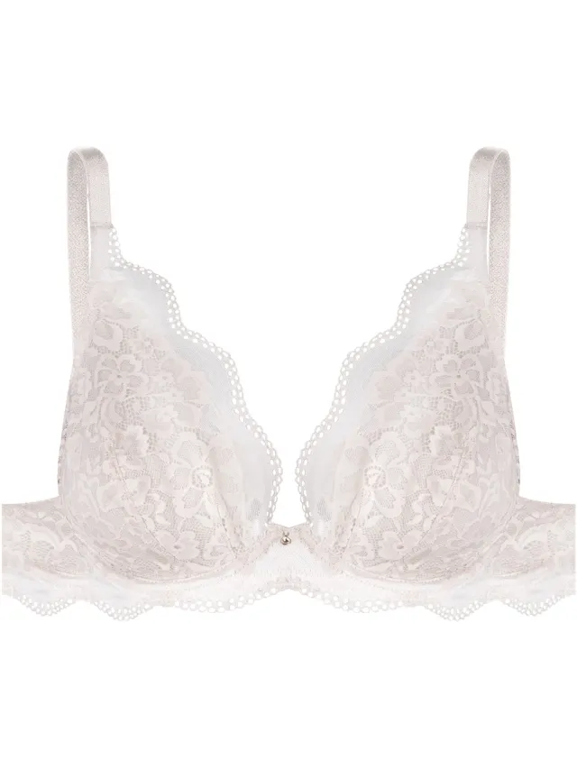ESOTIQ Kavi - Zachte Beha - 70H - Volle Cups - Kanten Details Beige