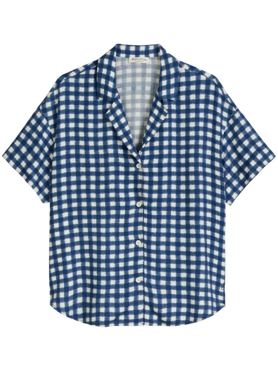 Marc O'Polo Pyjamabovenstuk in relaxed fit van pure viscose Donkerblauw