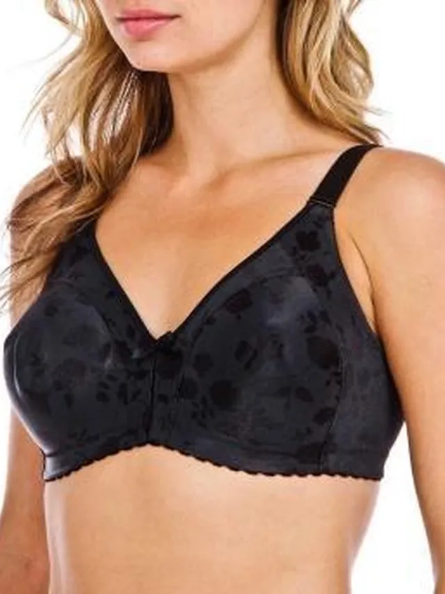 Naturana Minimizer bh met bloemenpatroon - 5363 - Zwart