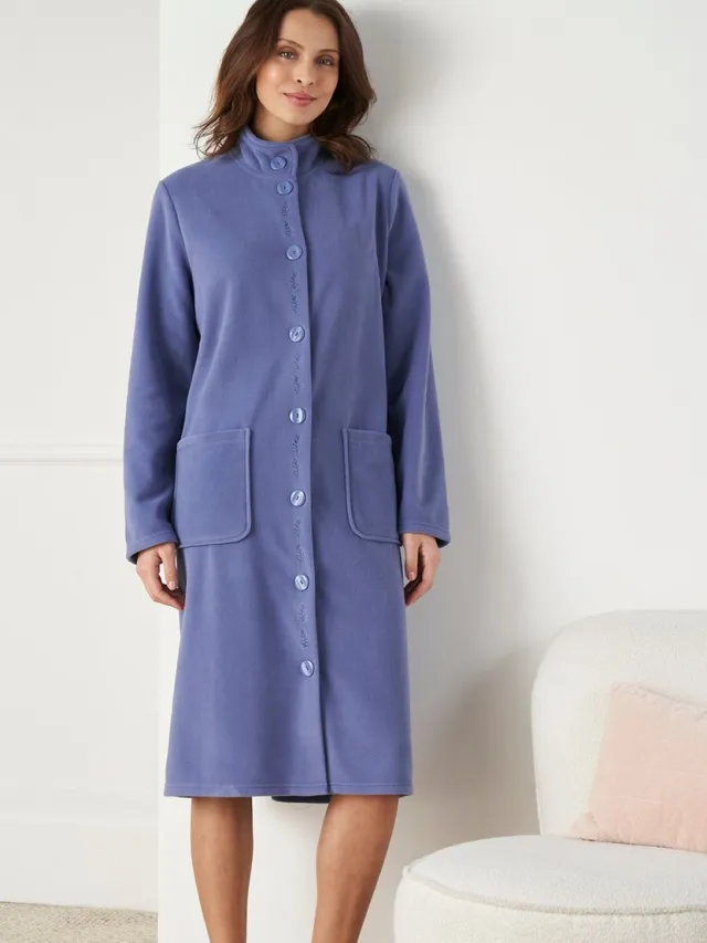 Damart Fleece kamerjas Thermolactyl - Dames - Blauw - 54-56 (XXL)