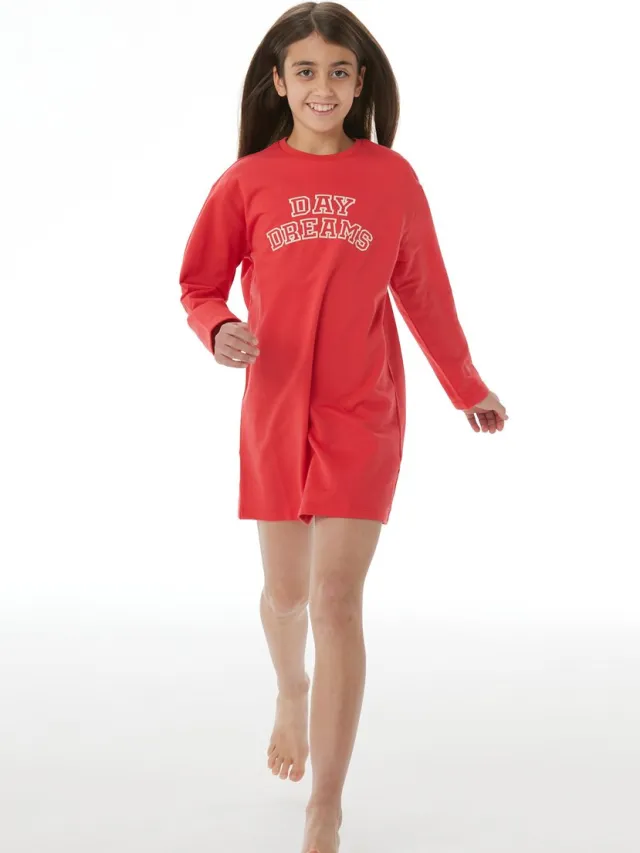Schiesser Nachthemd Nachtkleding vivid red