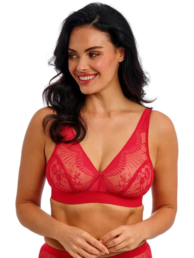 Wacoal Sensu Lace Bralette Salsa Rood