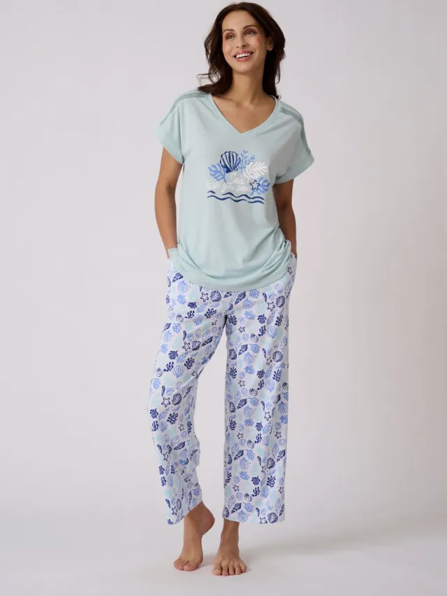 Damart Climatyl pyjama van jerseytricot - Dames - Wit - 38-40 (S)