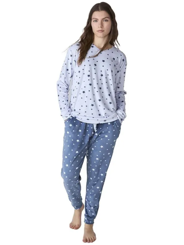 J&J Brothers JJB4 pyjamaset blauw