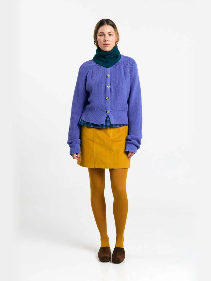 SUITE13LAB dames vegan Minirok Faro Mosterdgeel