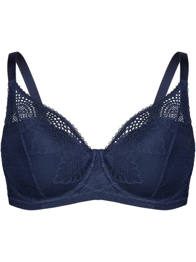 ESOTIQ Sybilla - Voorgevormde beha - Donkerblauw - Kant
