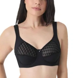 Sassa Graphical Jacquard Underwired Bra Beige,Zwart,Wit