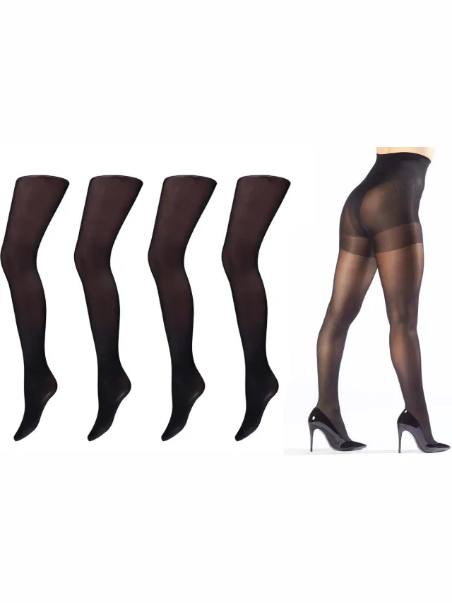Comfort Essentials Corrigerende Panty - 40 Denier - 2-Pack - Zwart - Maat M 40/42