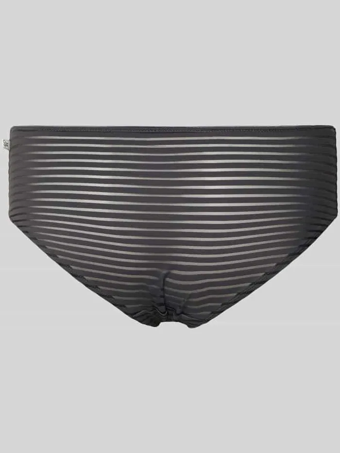 Marc O'Polo Panty met streepmotief zwart, foto 2