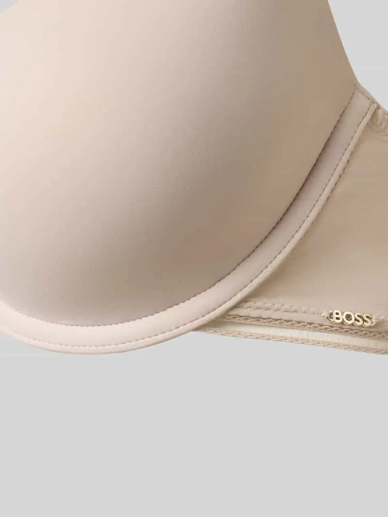 Boss Beha met voorgevormde cup, model 'DEMI_B.PURE' beige, foto 3