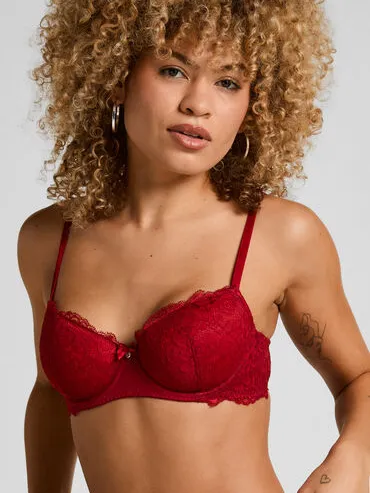 Hunkemöller Voorgevormde beugel bh Marine Rood
