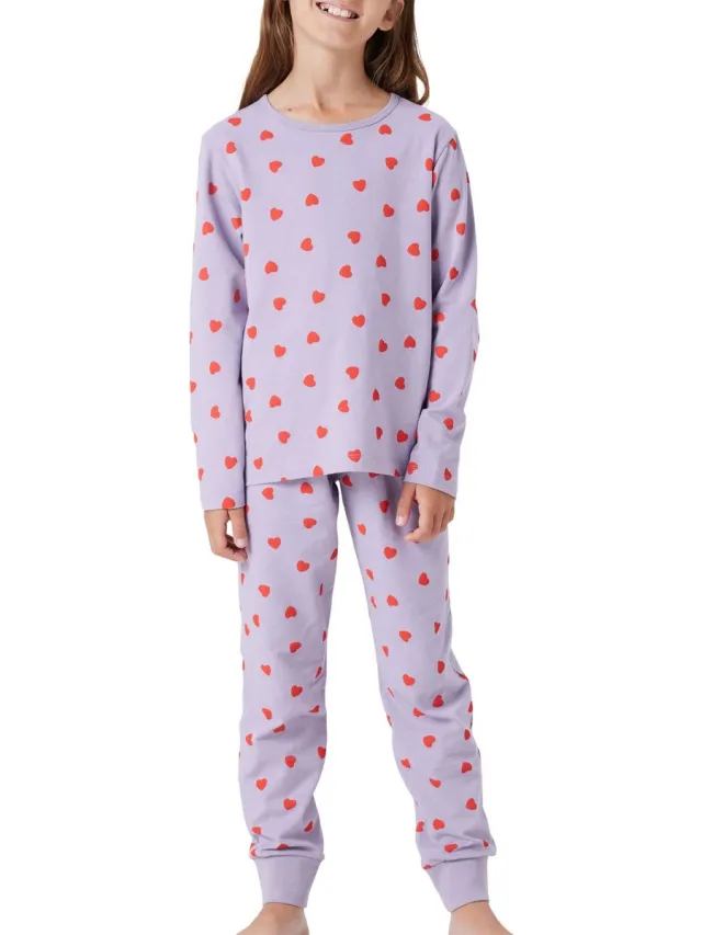 NAME IT Pyjama Biologisch katoen Paars