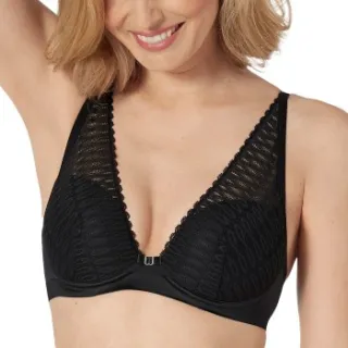 Triumph Aura Spotlight Plunge bh zwart Zwart,Grijs