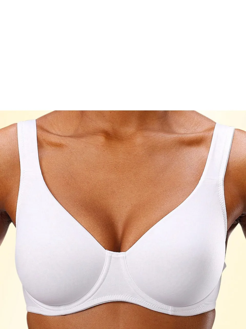 T-shirtbeha met beugel wit