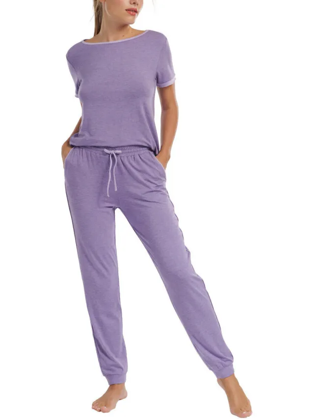 Lisca Laura pyjamabroek violet