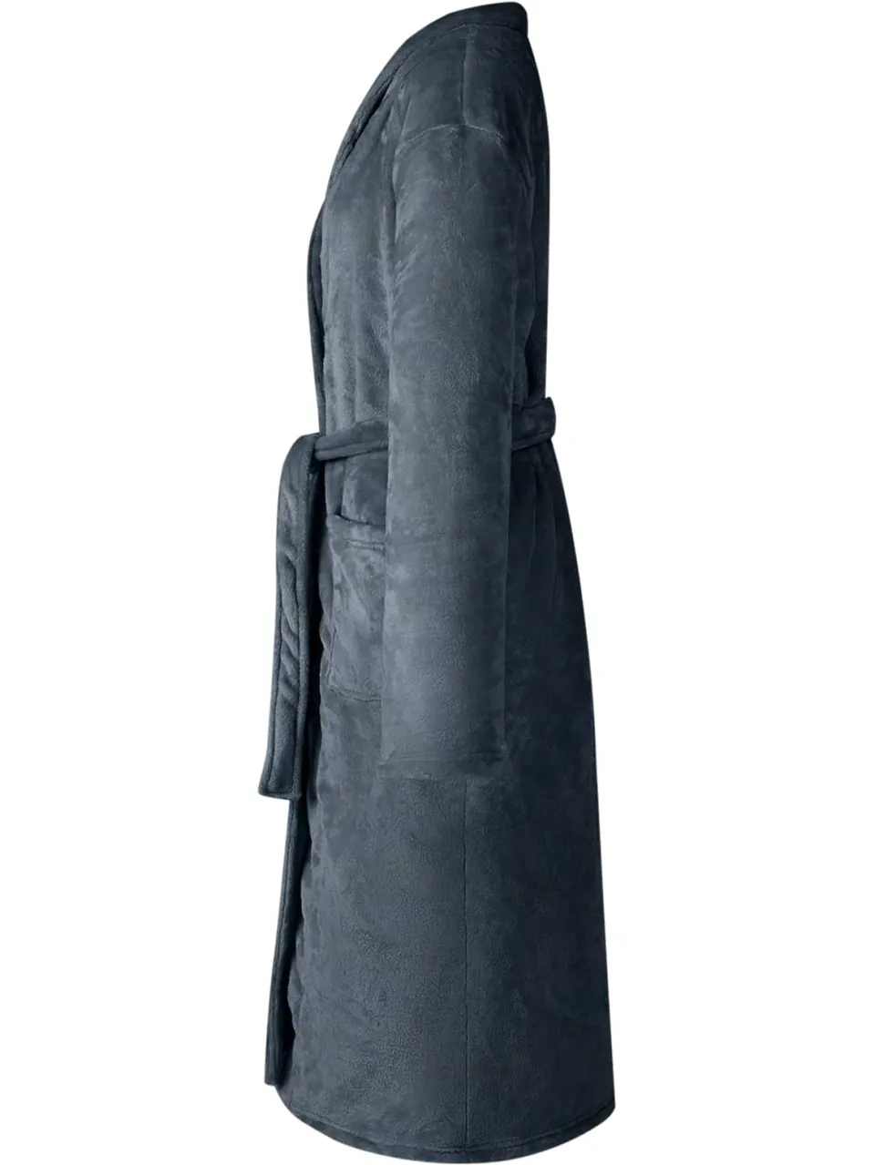 vidaXL Badjas zonder Kap Marineblauw xxxl Flanel, foto 3