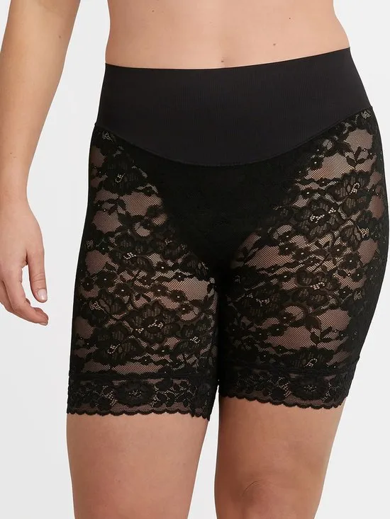 Maidenform TAMME YOUR TUMMY Kanten Shorty Dames Corrigerend Ondergoed - Zwart