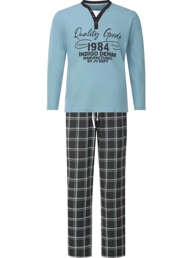 Jan Vanderstorm pyjama blauw
