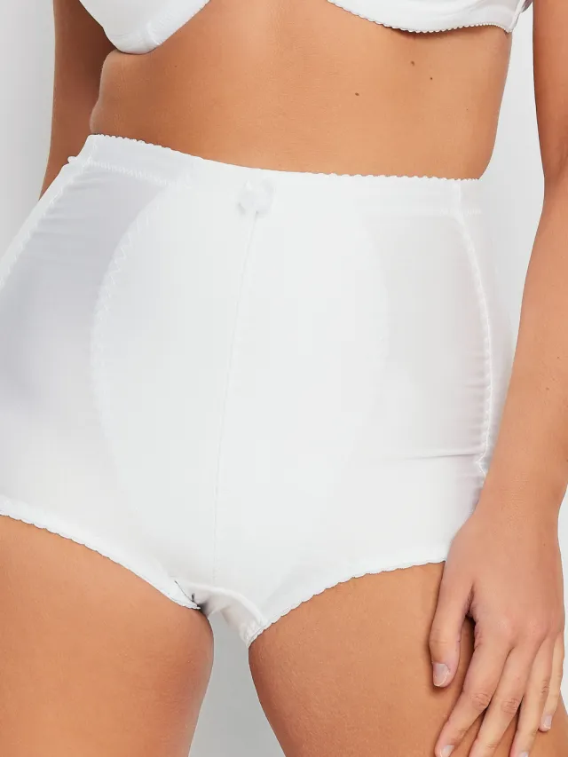 Yours Onderbroek Met Medium Ondersteuning En Hoge Taille In Witsize 42-44 White
