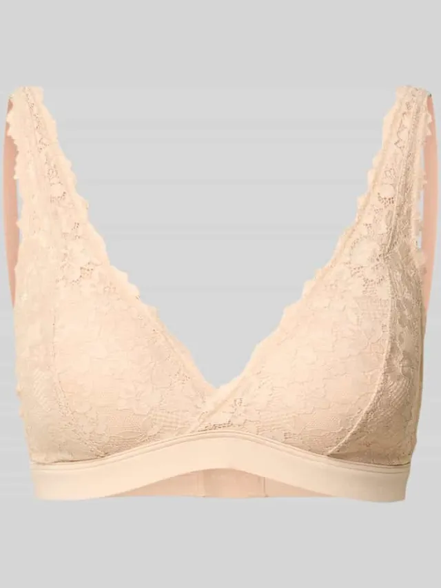 Marie Jo slim fit bh met florale kanten afwerking Beige