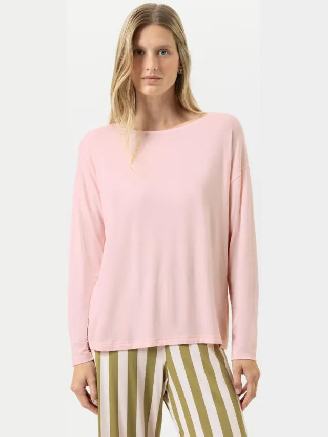 Mey Shirt met lange mouwen Serie Pure Chic Bonbon Pink roze