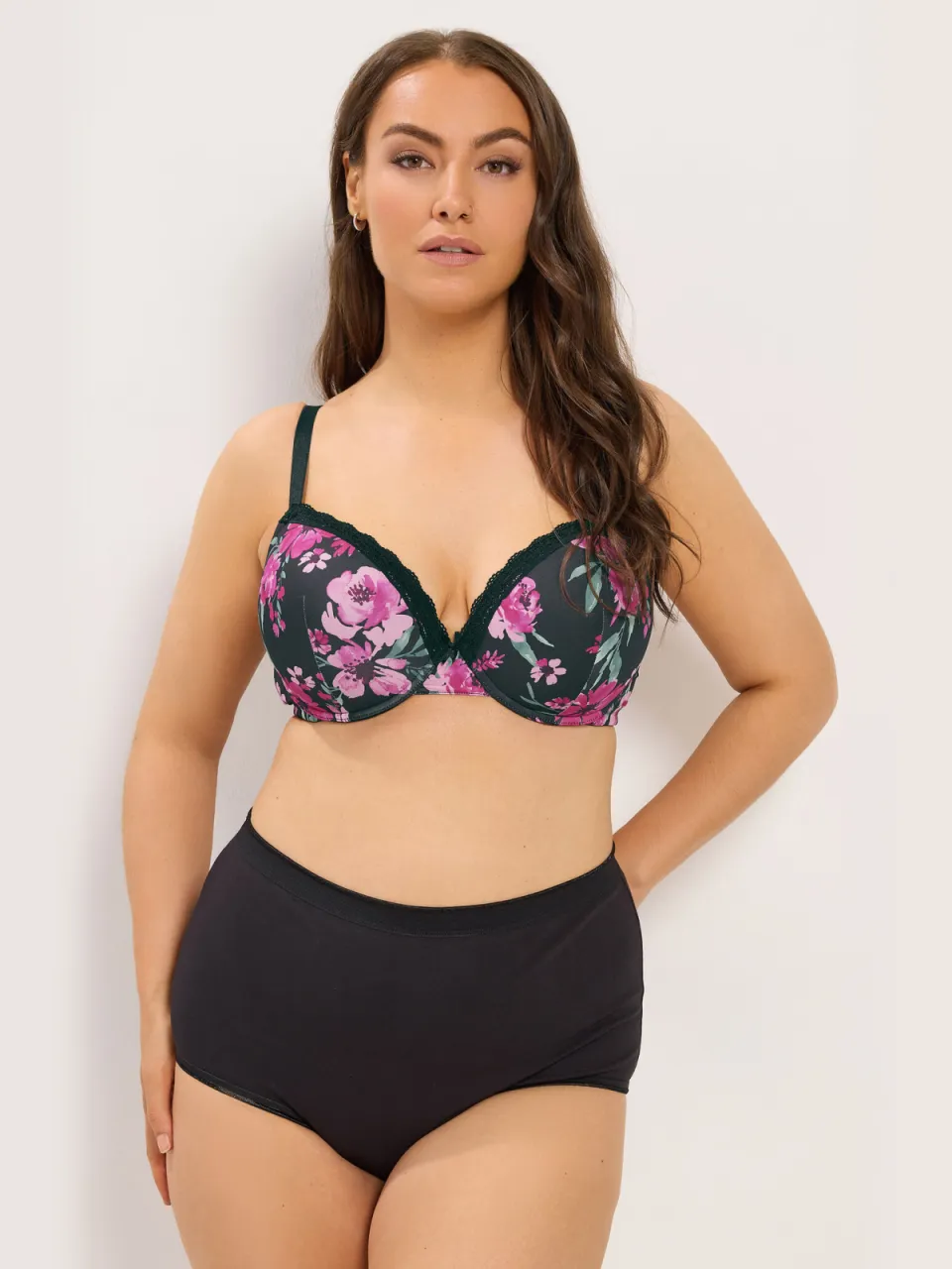 Yours Yourset 3Pack Rode Bh's Met Bloemensize rood, foto 3