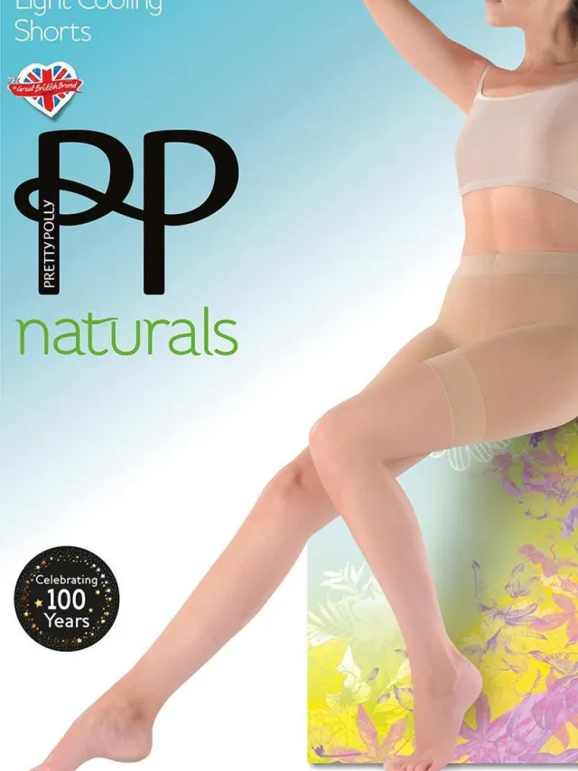 Pretty Polly Shorts - Naturals - Light Cooling - Platte Naden - Zwart