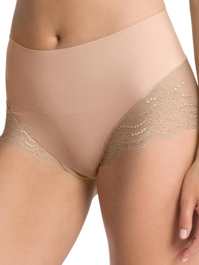SPANX SPANXsupersmooth™ Undie-tectable licht corrigerende Lace Hi-Hipster lichtbeige