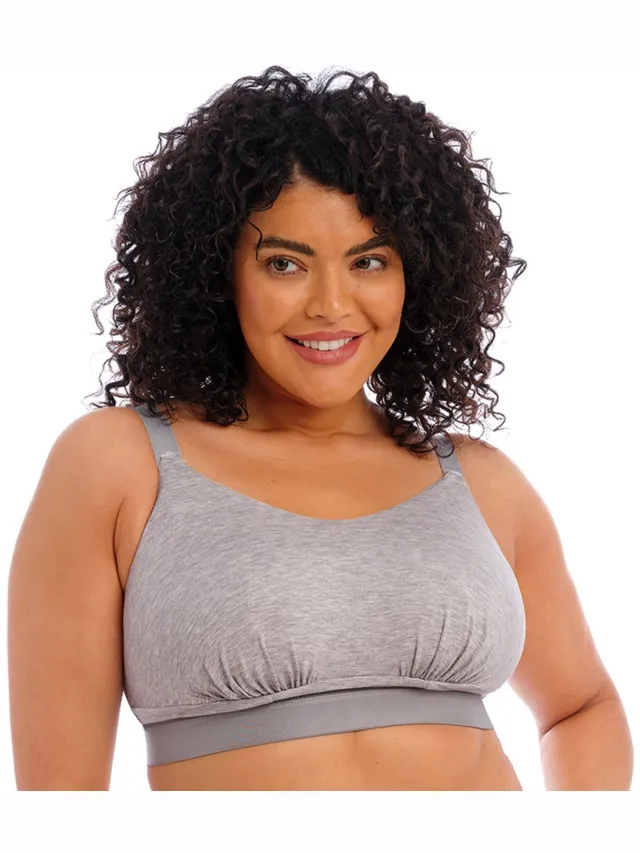 Elomi Downtime Grote Maten Bralette - Grey Marl - 85I/J GRIJS