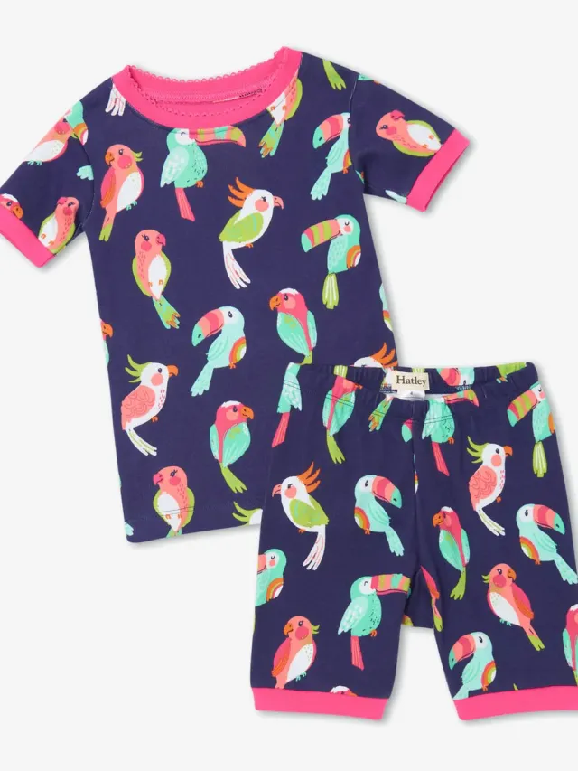 Hatley 2 delige shortama navy