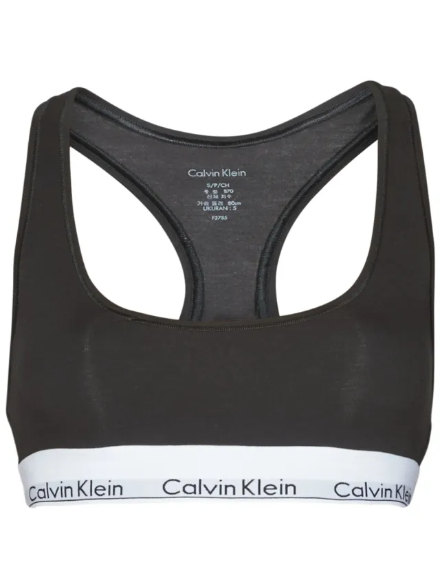 Calvin Klein Bralette Calvin Klein Jeans MODERN COTTON UNLINED BRALETTE Zwart