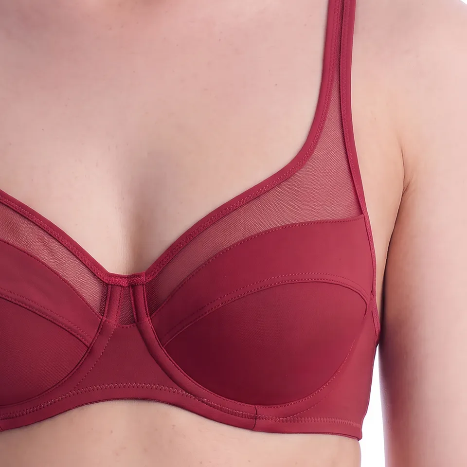 Dim Ruime damesbeha met beugel zonder vulling 3983 rood, foto 2