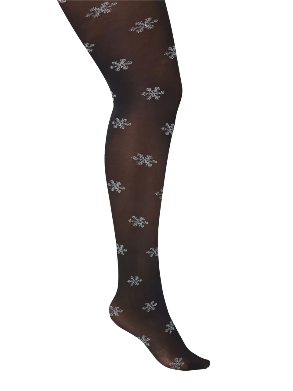 Yours Black Snowflake Novelty Kerstpantysize 56-60, foto 2