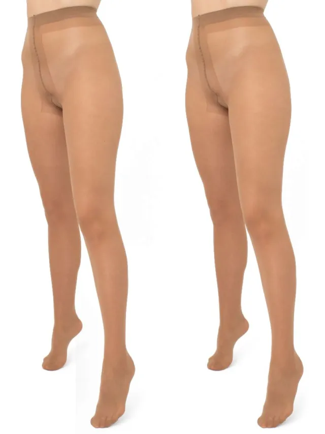 Giulia Infinity klassieke 20den (Multipack) panty - Karamel Licht Bruin