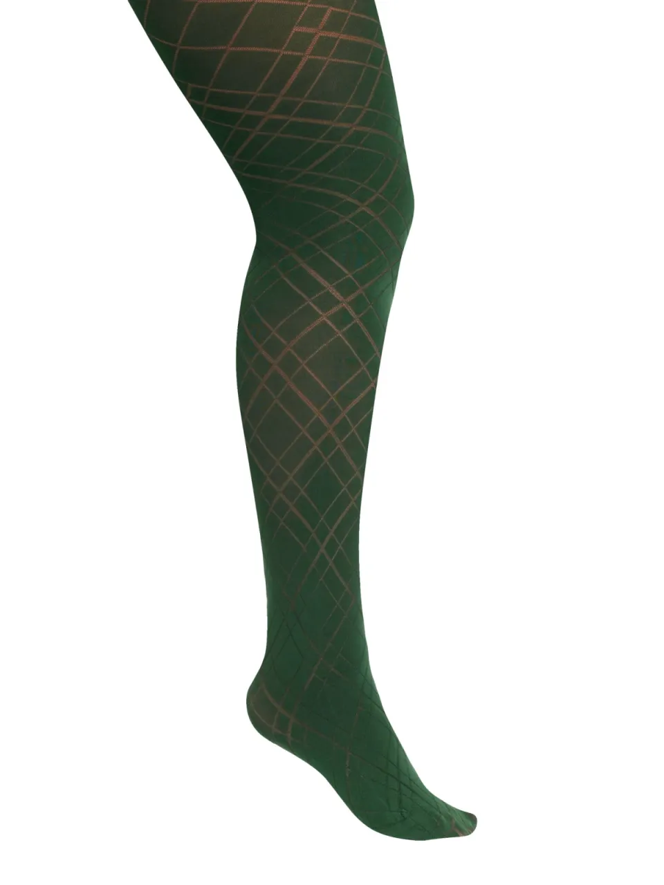 Yours Donkergroene Panty Met Lattice Patroon-64 groen, foto 2