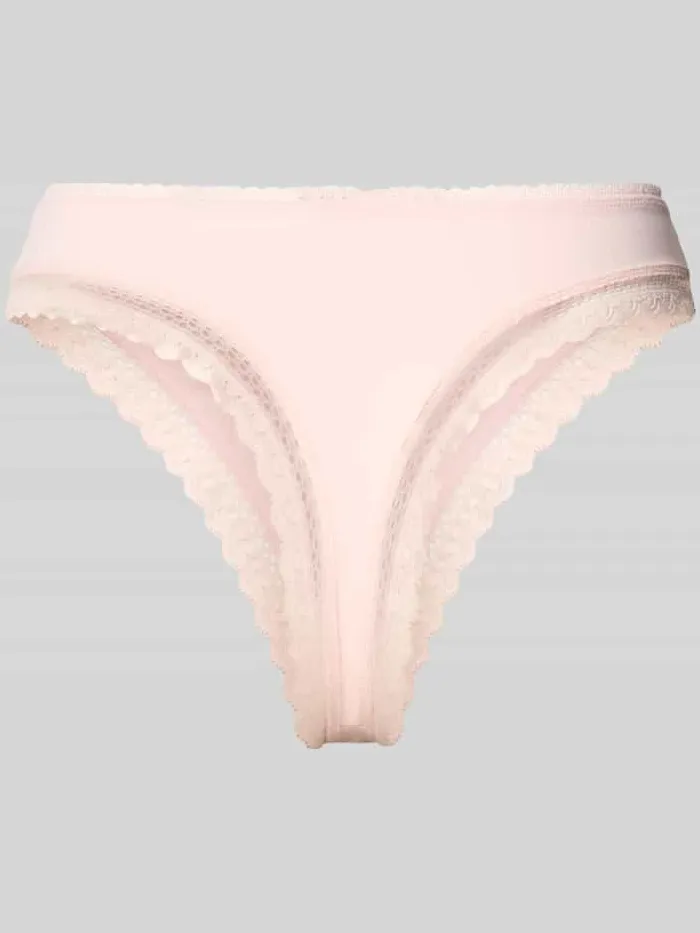Hugo String met kant, model 'UNIQUE' oudroze, foto 2