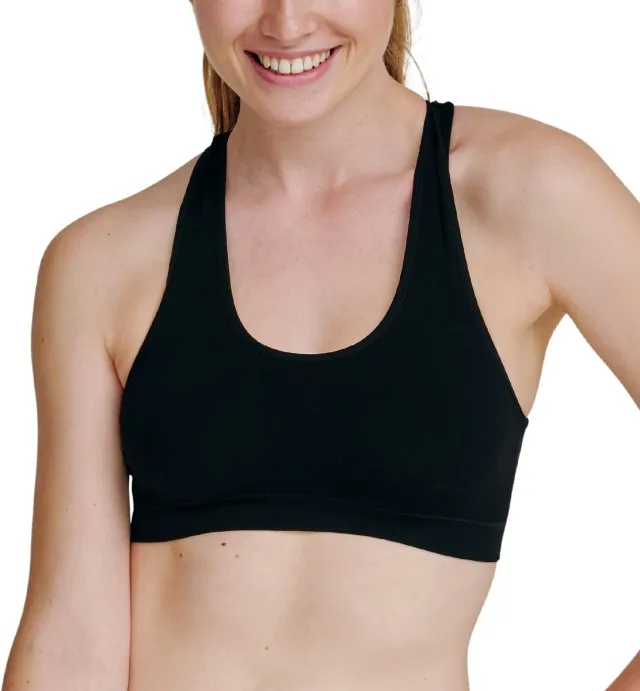 DANISH ENDURANCE Bralette van Bamboe Viscose voor Dames - Zwart