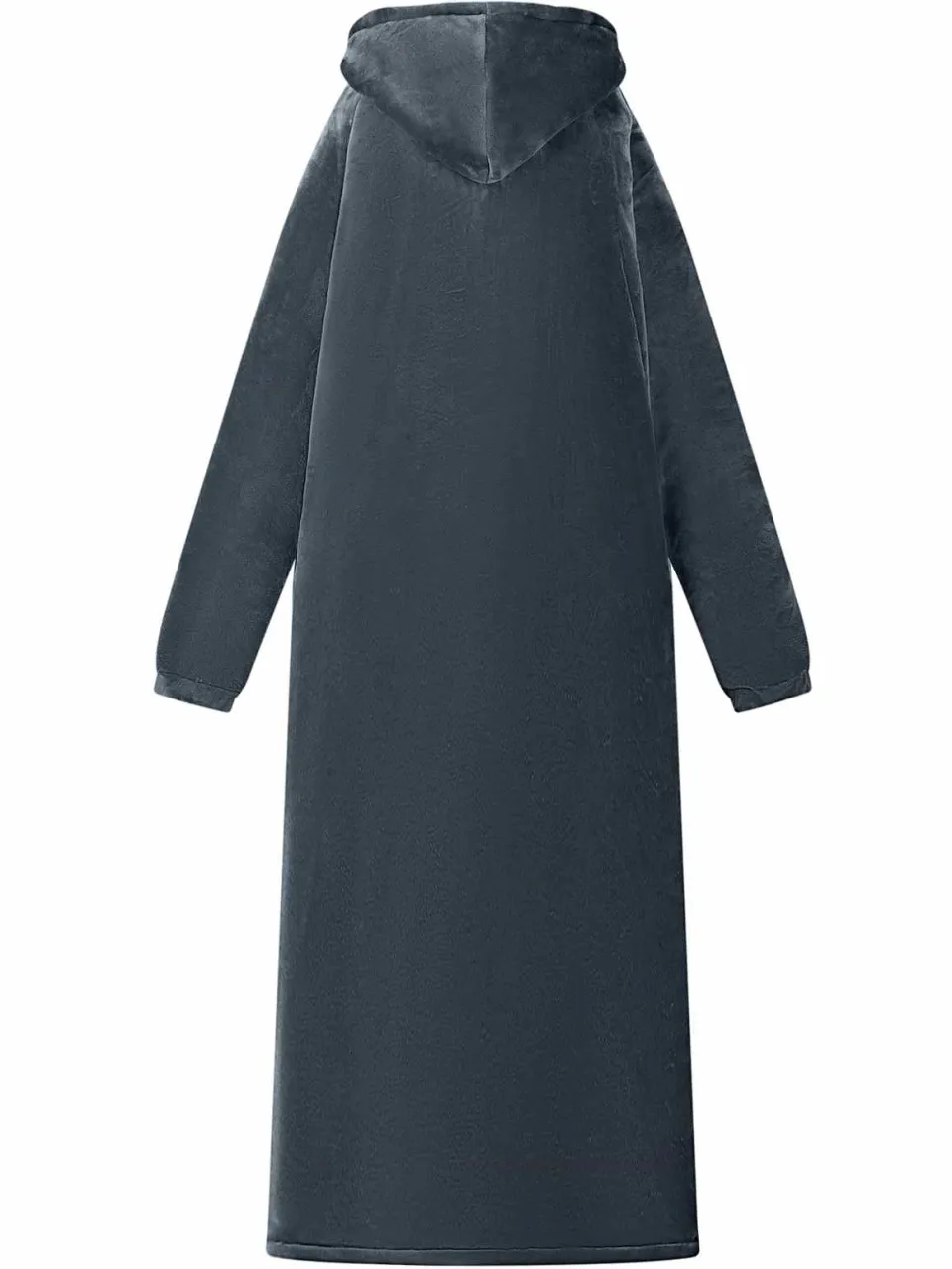 vidaXL Deken hoodie Marineblauw M Fleece en Flanel, foto 4