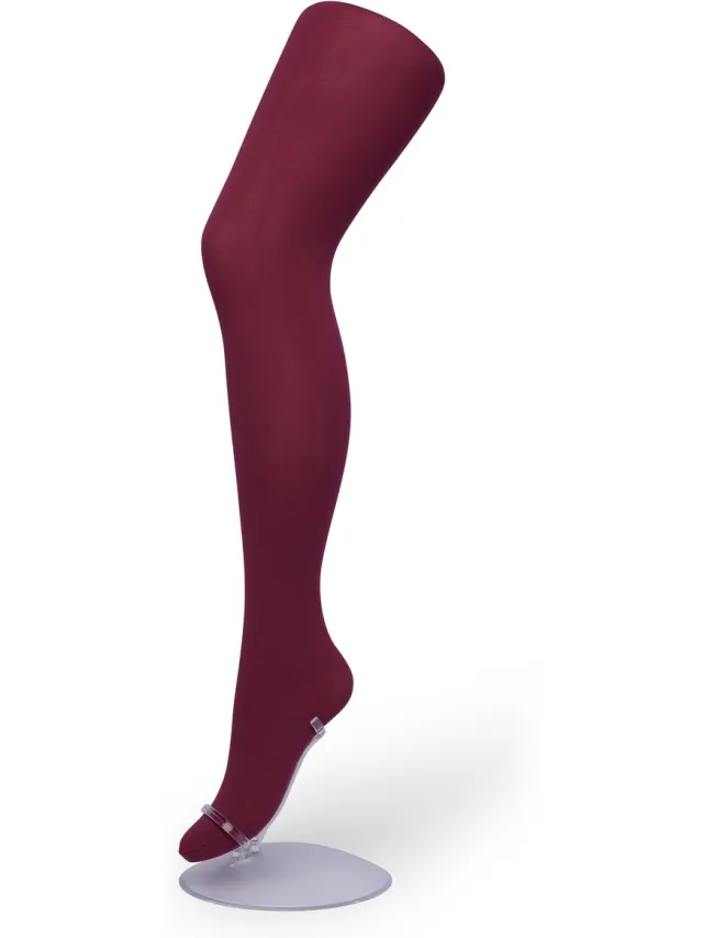 Bonnie Doon Opaque Comfort Panty 40 Denier Donker Rood Dames maat 44/46 XXL - Extra brede Comfort Boord - Tekent Niet - Kleedt Mooi af - Mat Effect - Gladde Naden - Maximaal Draagcomfort - Donkerrood - Bordeaux - Rhododendron - BN161911.338