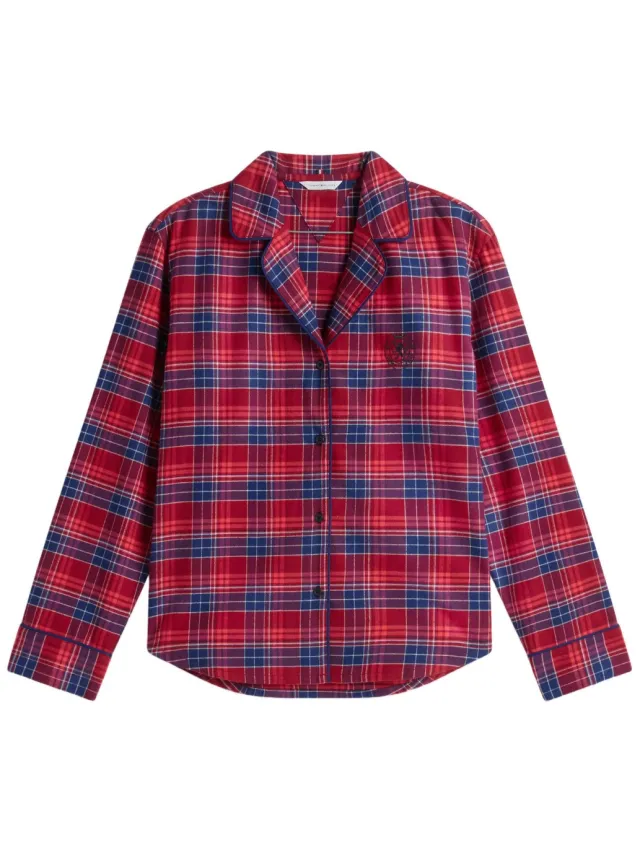 Tommy Hilfiger flanel pyjama set - rood/blauw, foto 2